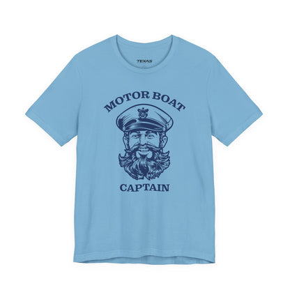 Motor Boat Captain — Unisex Cotton Tee