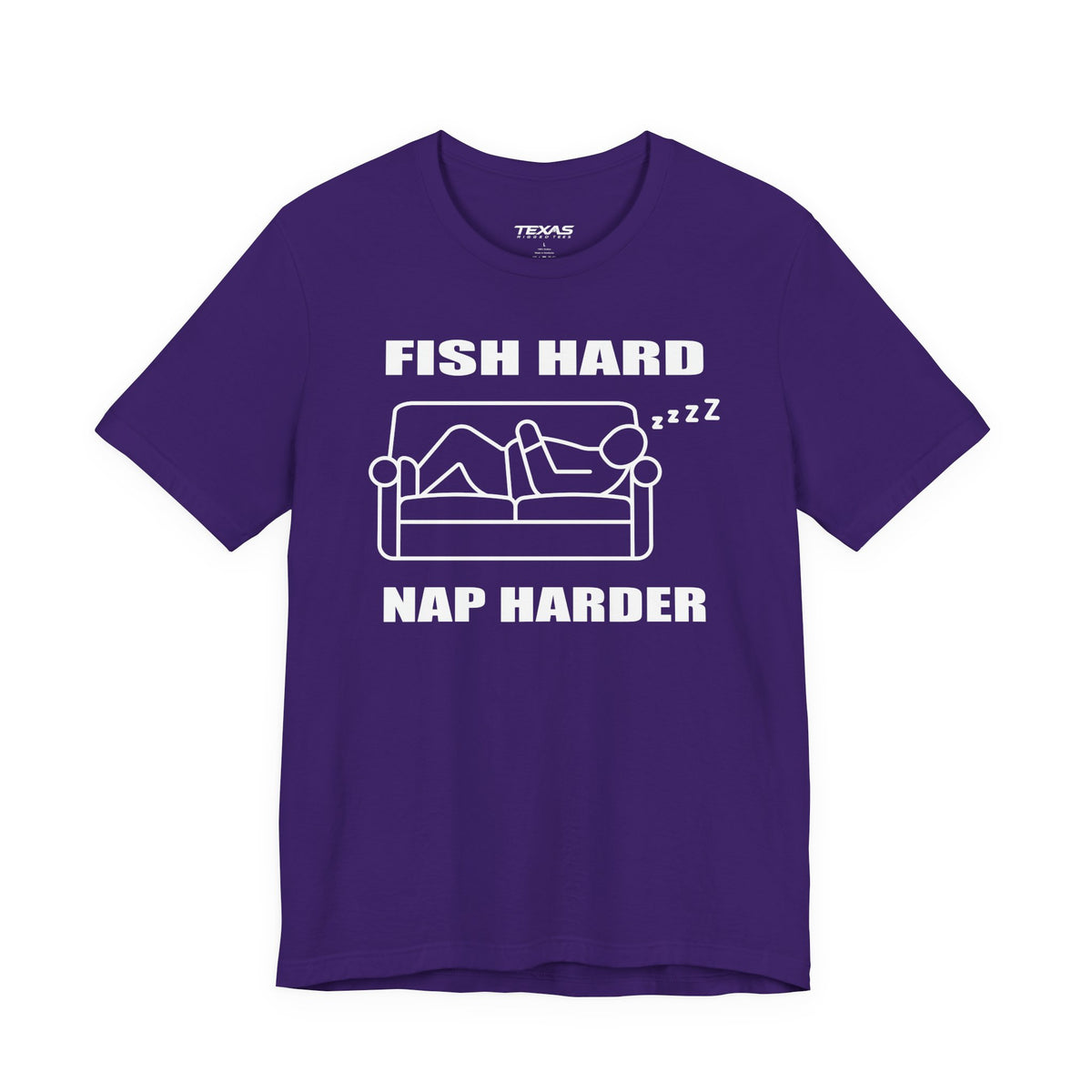 Fish Hard, Nap Harder — Unisex Cotton Tee