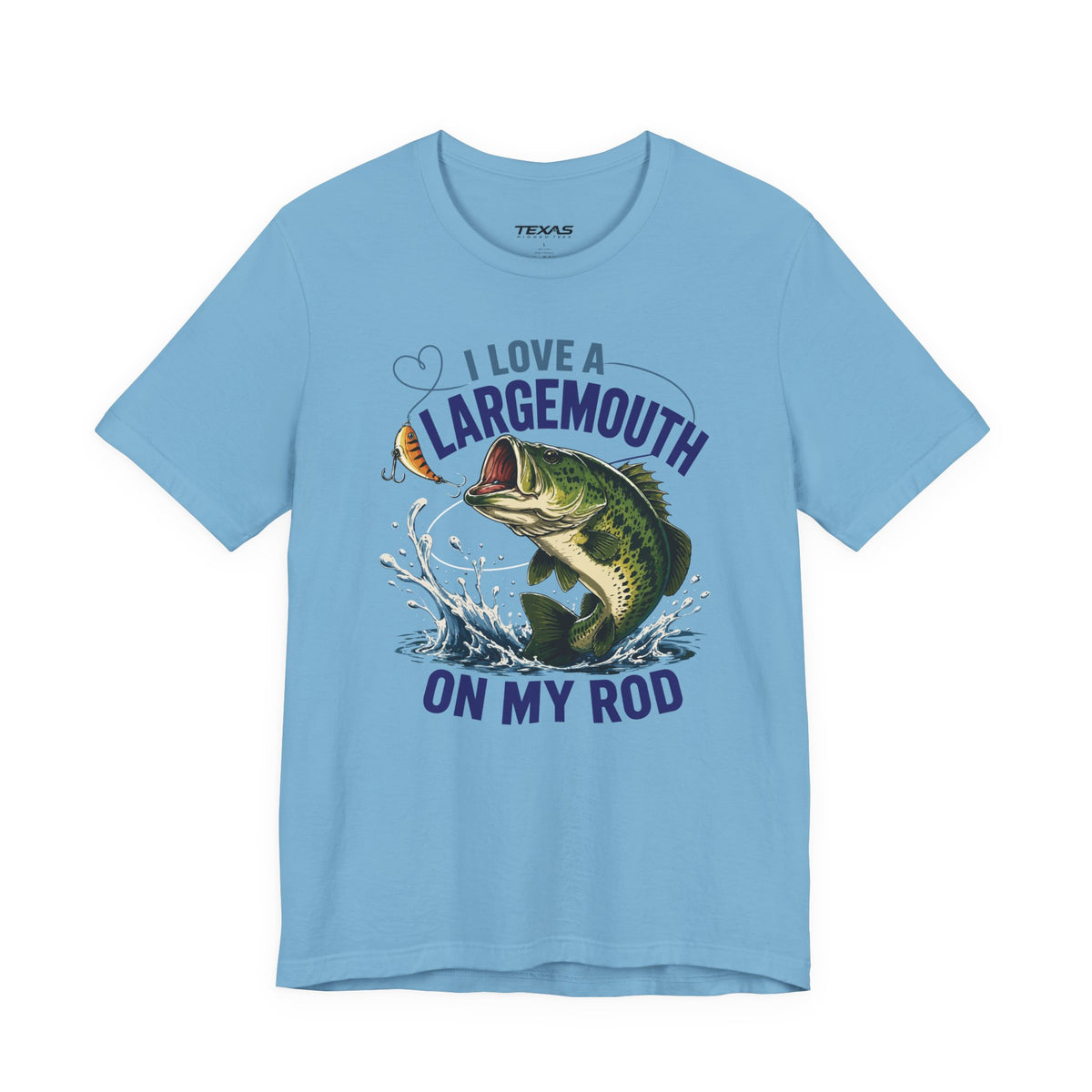 I Love a Largemouth on My Rod — Unisex Cotton Tee
