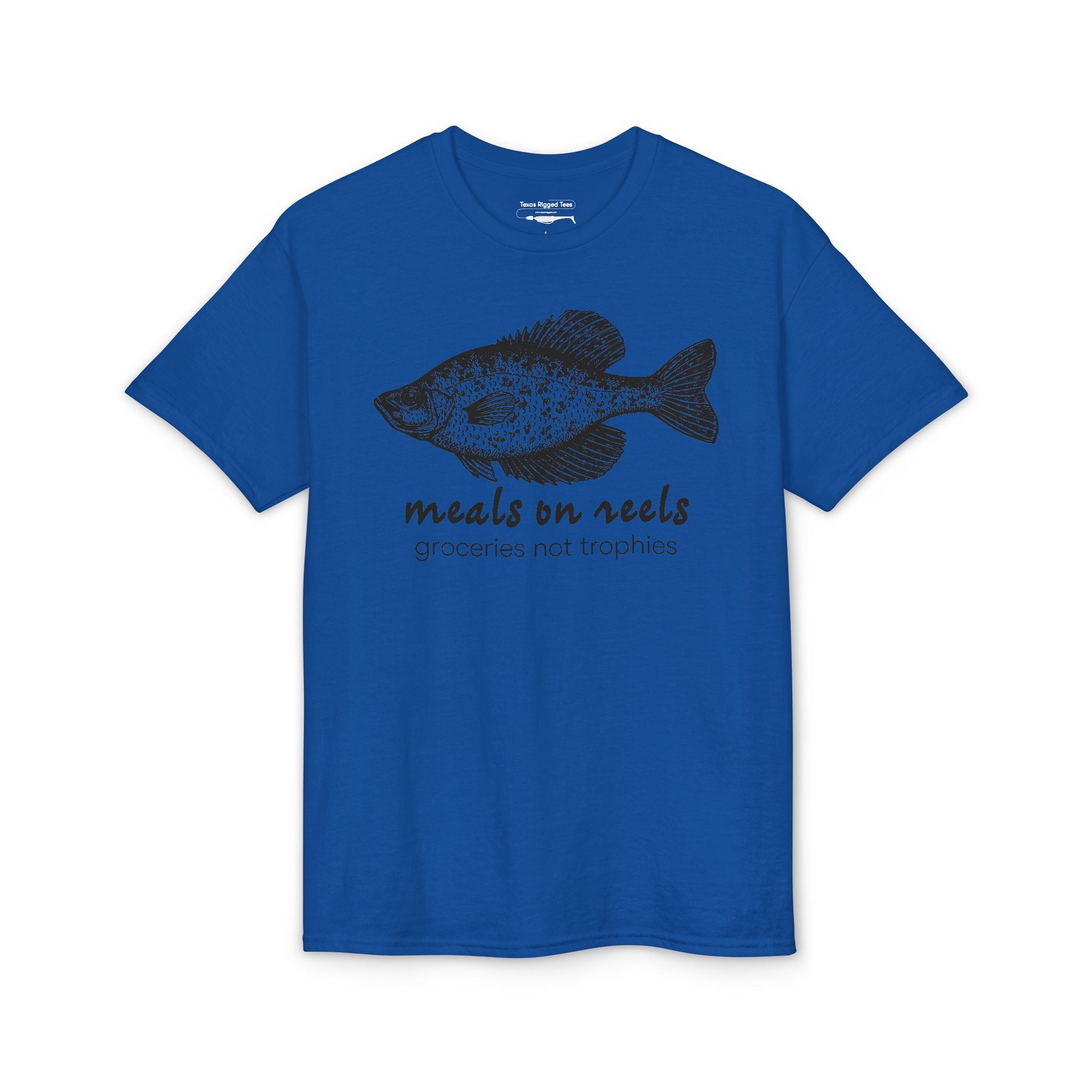 Meals on Reels: Groceries Not Trophies — Unisex DryBlend® T-Shirt
