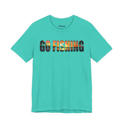 Go Fishing — Unisex Cotton Tee