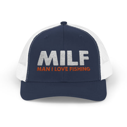 Man I Love Fishing — Embroidered Baseball Cap