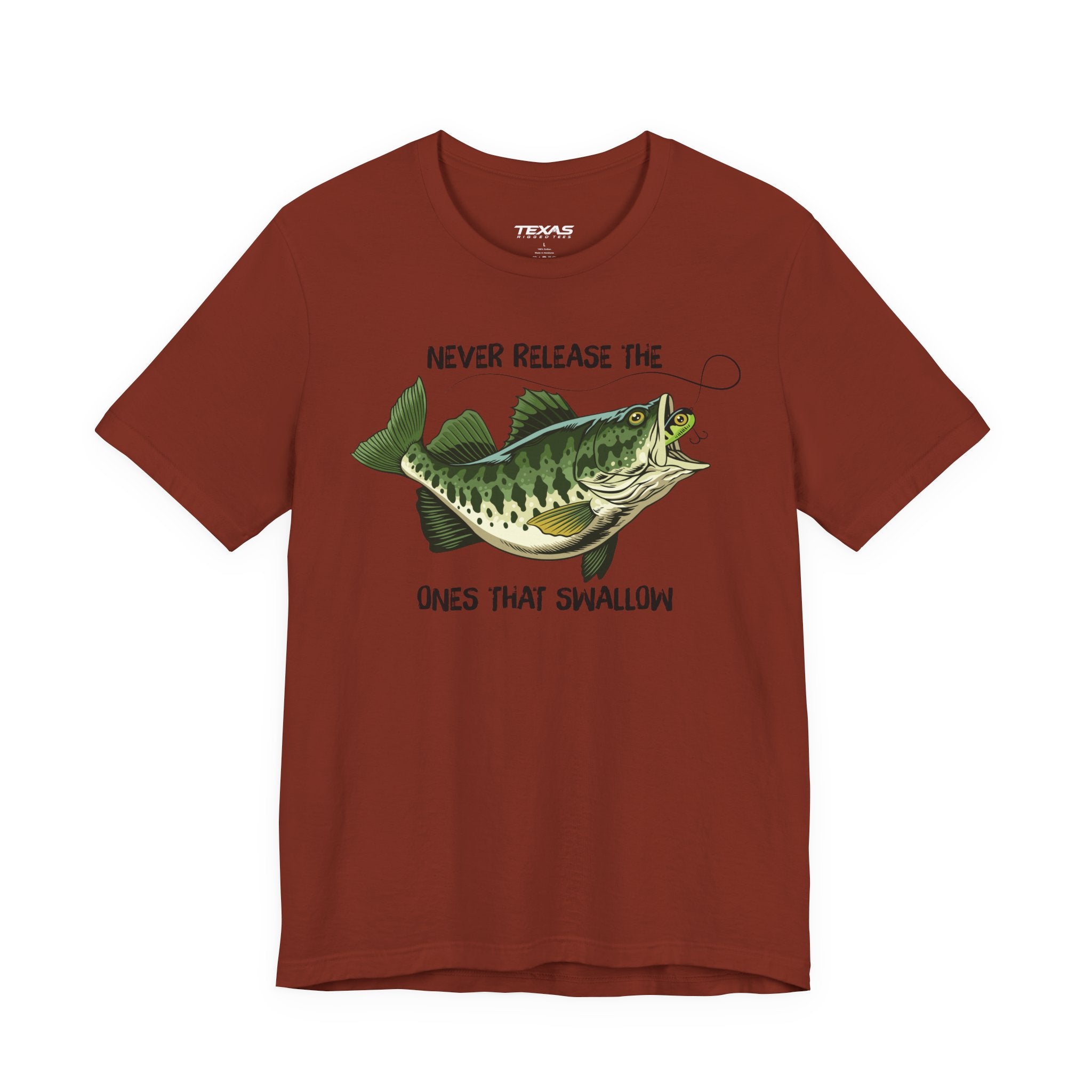 Never Release the Ones That Swallow — Unisex Cotton Tee