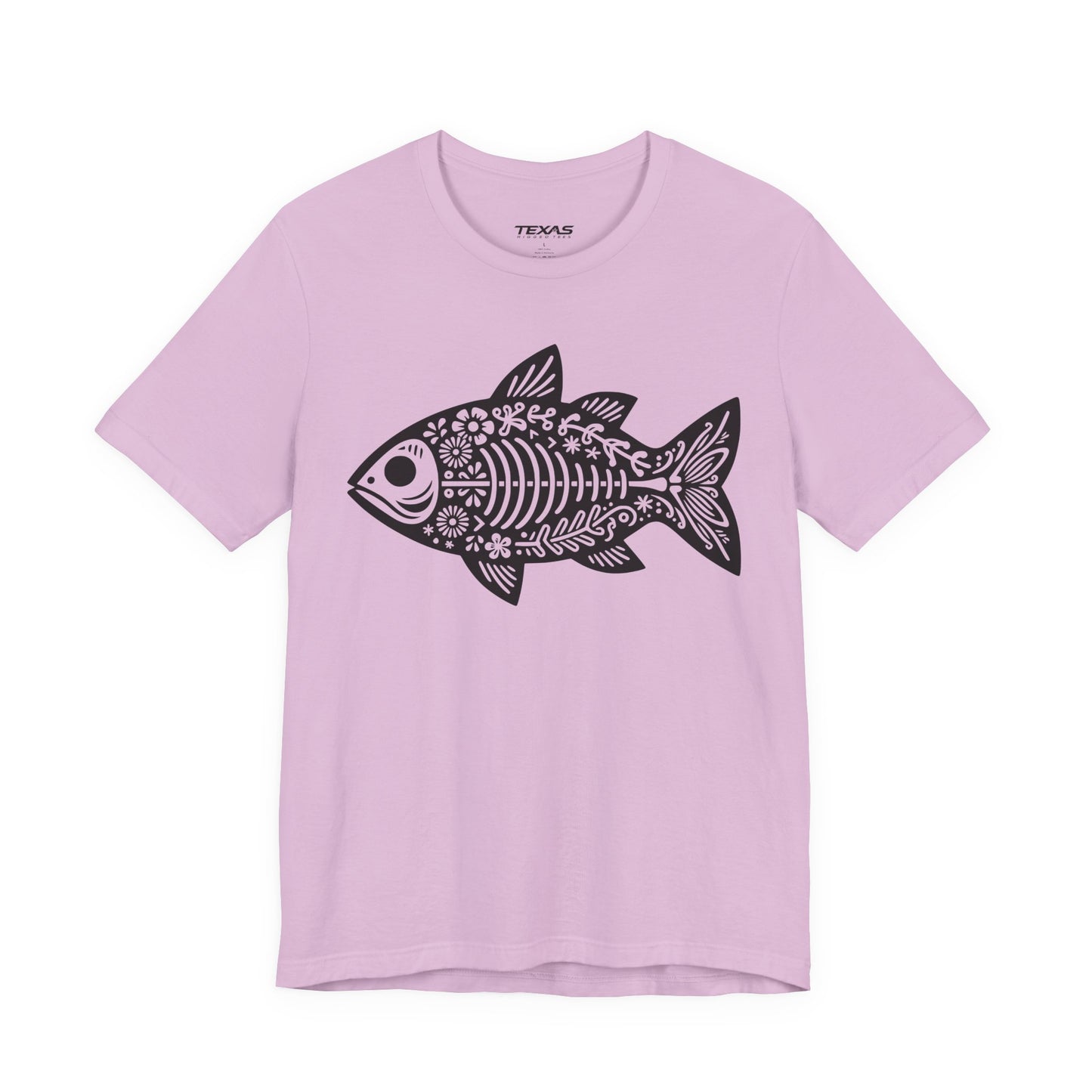 Mexican Flora Fish Skeleton — Unisex Cotton Tee