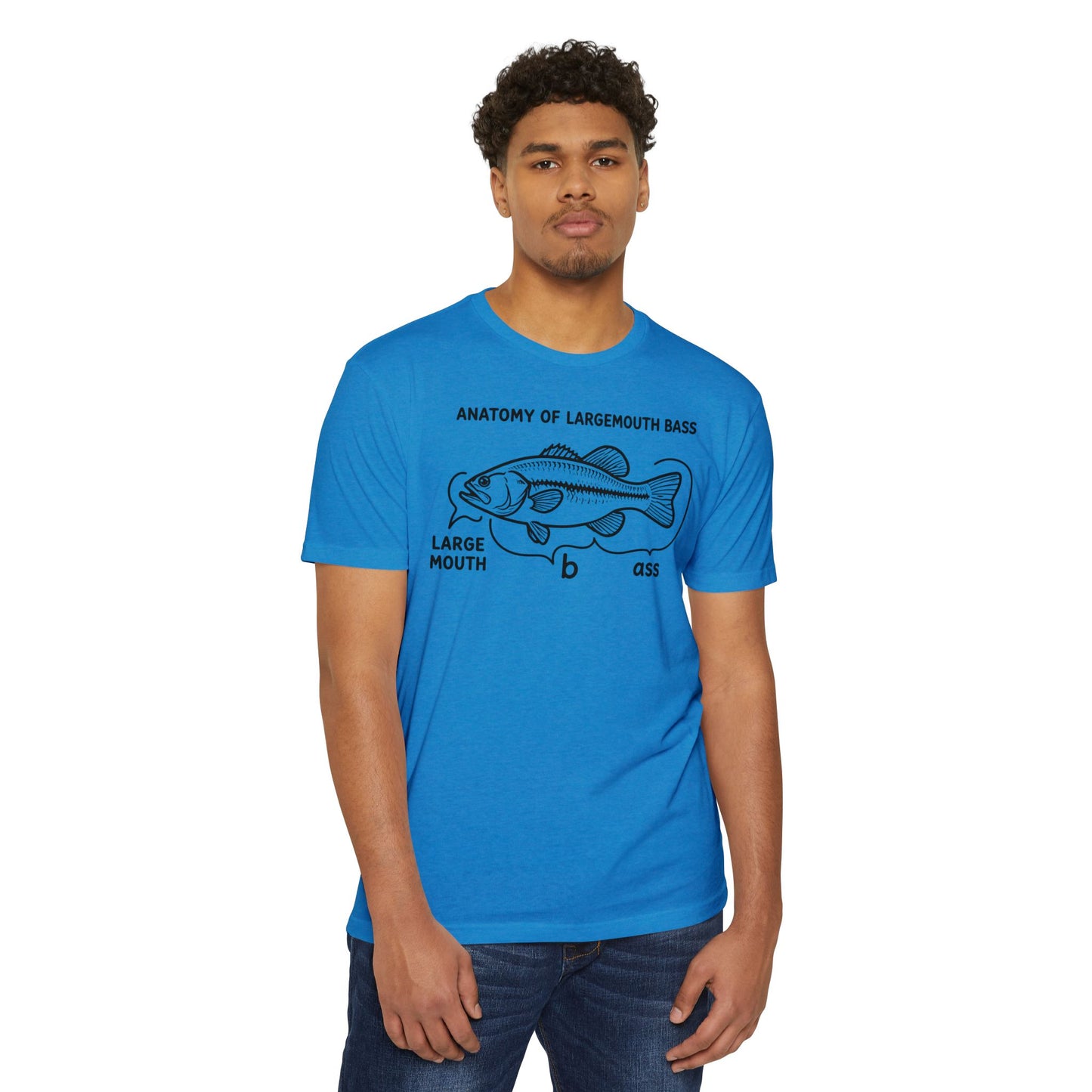 Anatomy of a Largemouth Bass — Cotton-Poly Blend T-Shirt