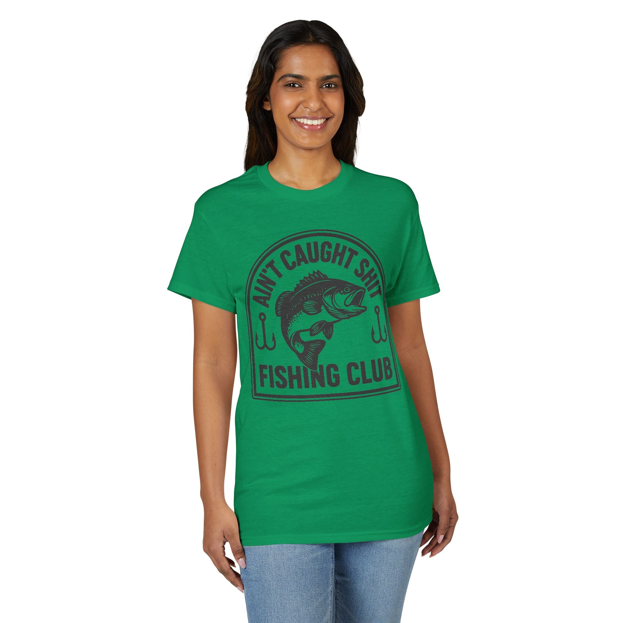 Ain’t Caught Shit Fishing Club — Unisex DryBlend® T-Shirt