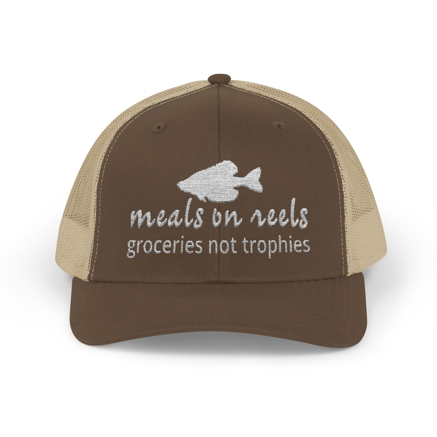 Meals on Reels: Groceries Not Trophies — Embroidered Baseball Cap