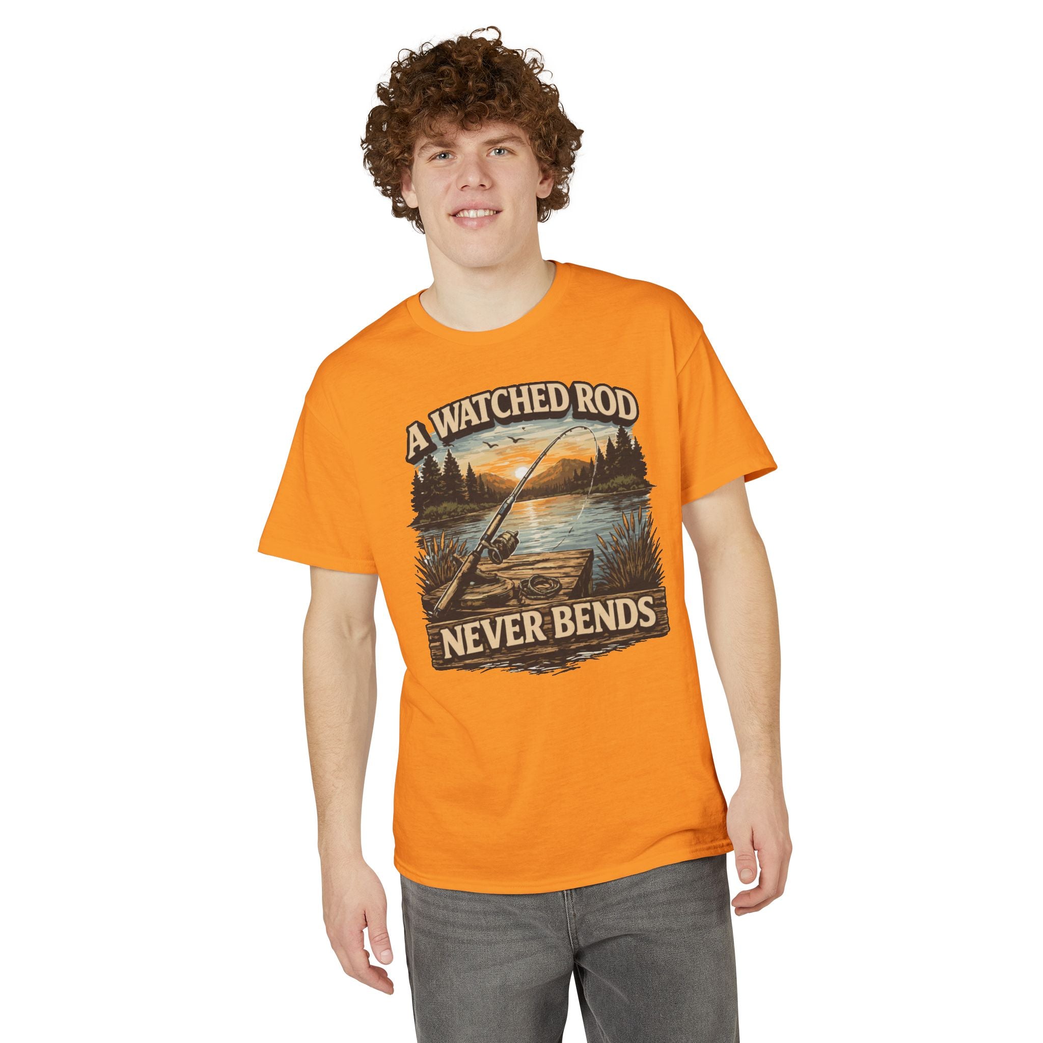 A Watched Rod Never Bends — Unisex DryBlend® T-Shirt