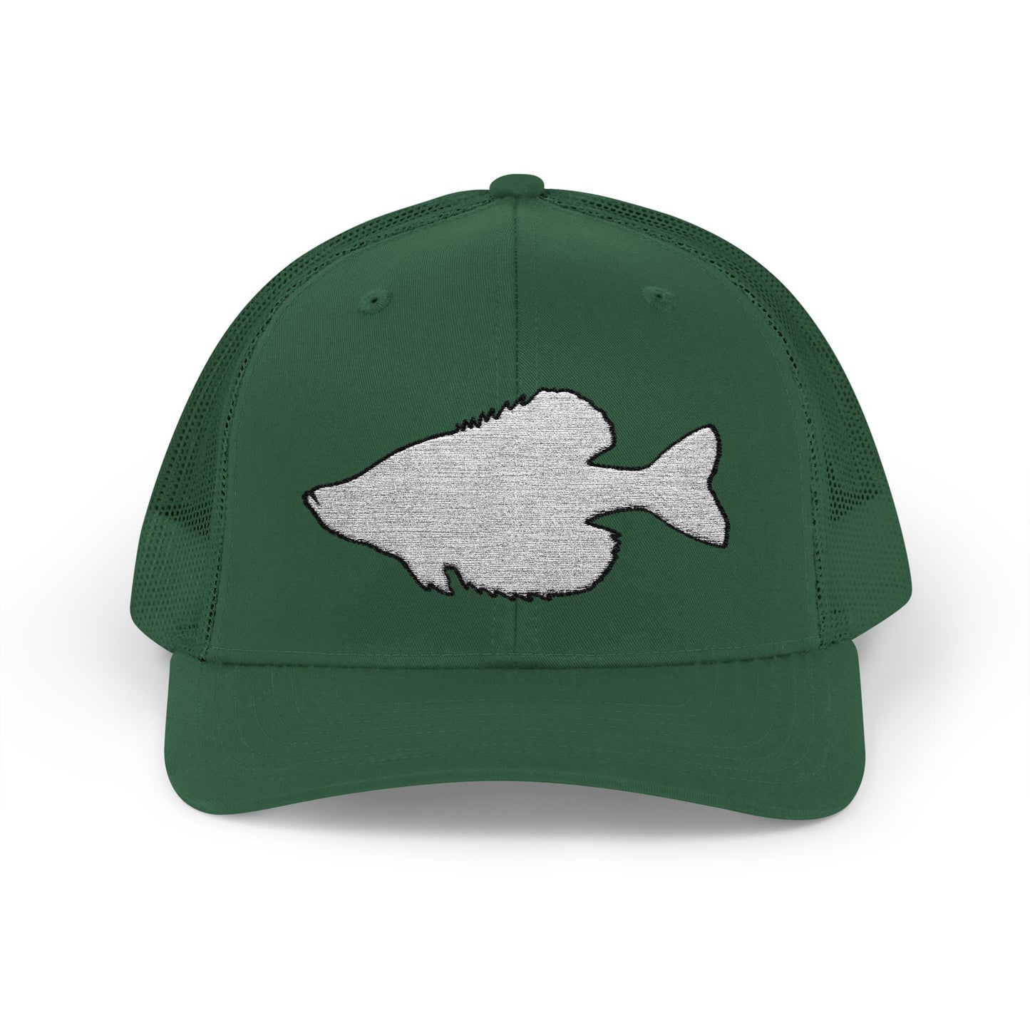 Crappie Silhouette — Embroidered Baseball Cap