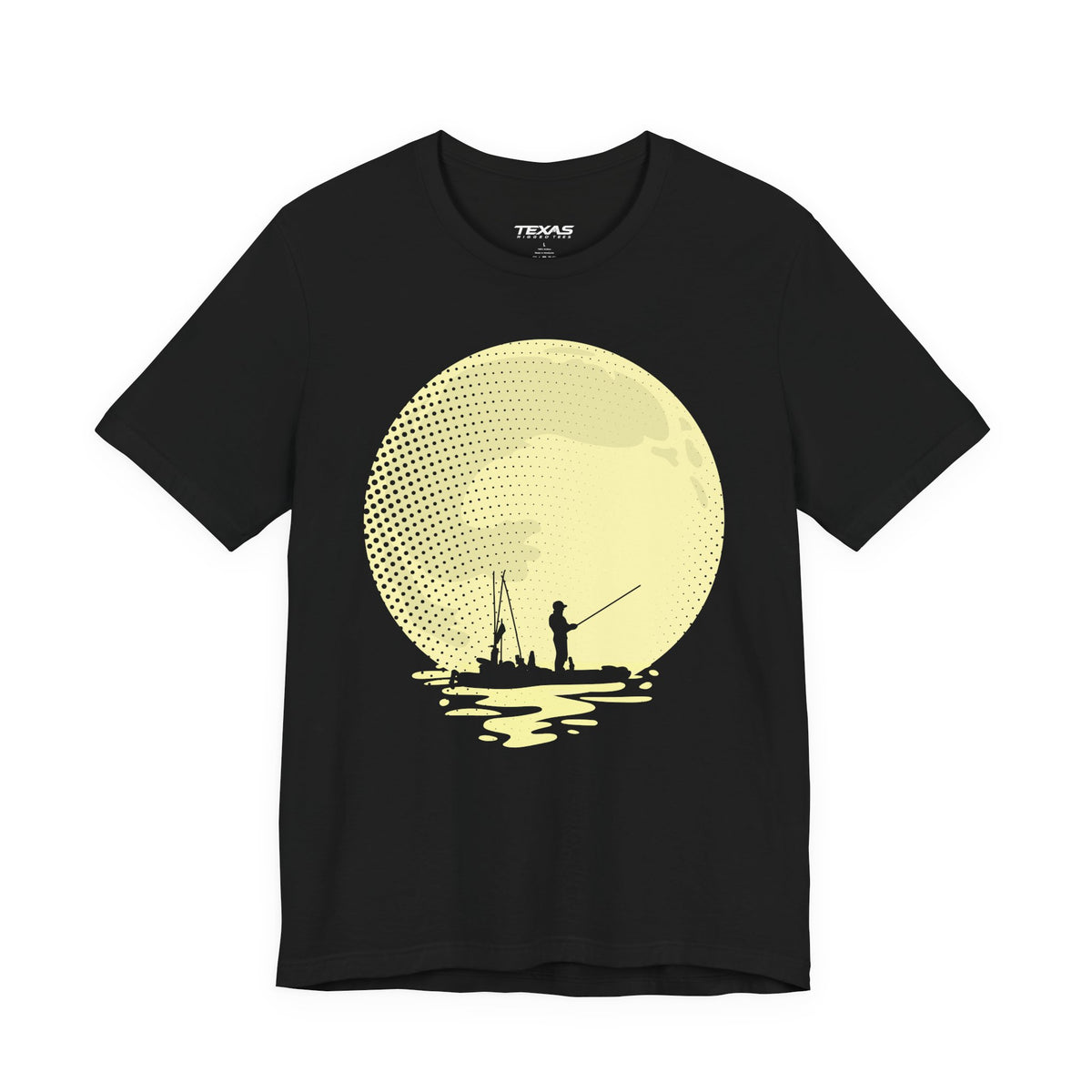Full Moon Fishing (Kayak Edition) — Unisex Cotton Tee