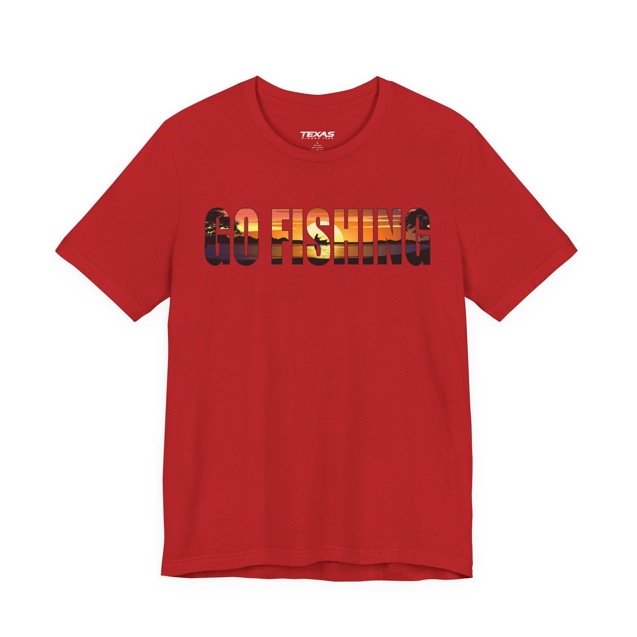 Go Fishing — Unisex Cotton Tee