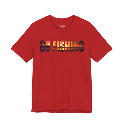 Go Fishing — Unisex Cotton Tee