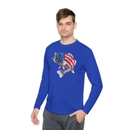 Patriotic Bass — Unisex Long Sleeve T-Shirt