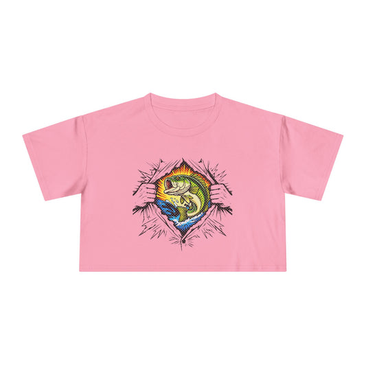 Fishing Is My Superpower — Women’s Crop Top