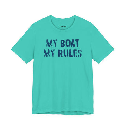 My Boat My Rules — Unisex Cotton Tee