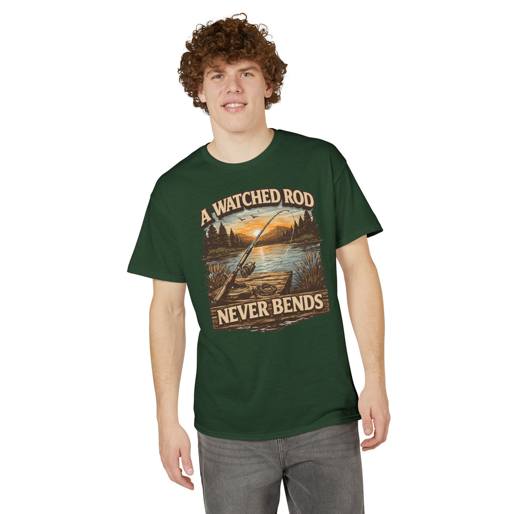 A Watched Rod Never Bends — Unisex DryBlend® T-Shirt