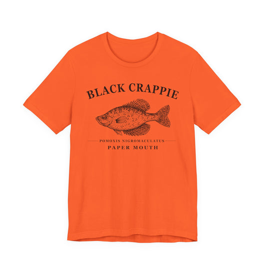 Black Crappie — Unisex Cotton Tee
