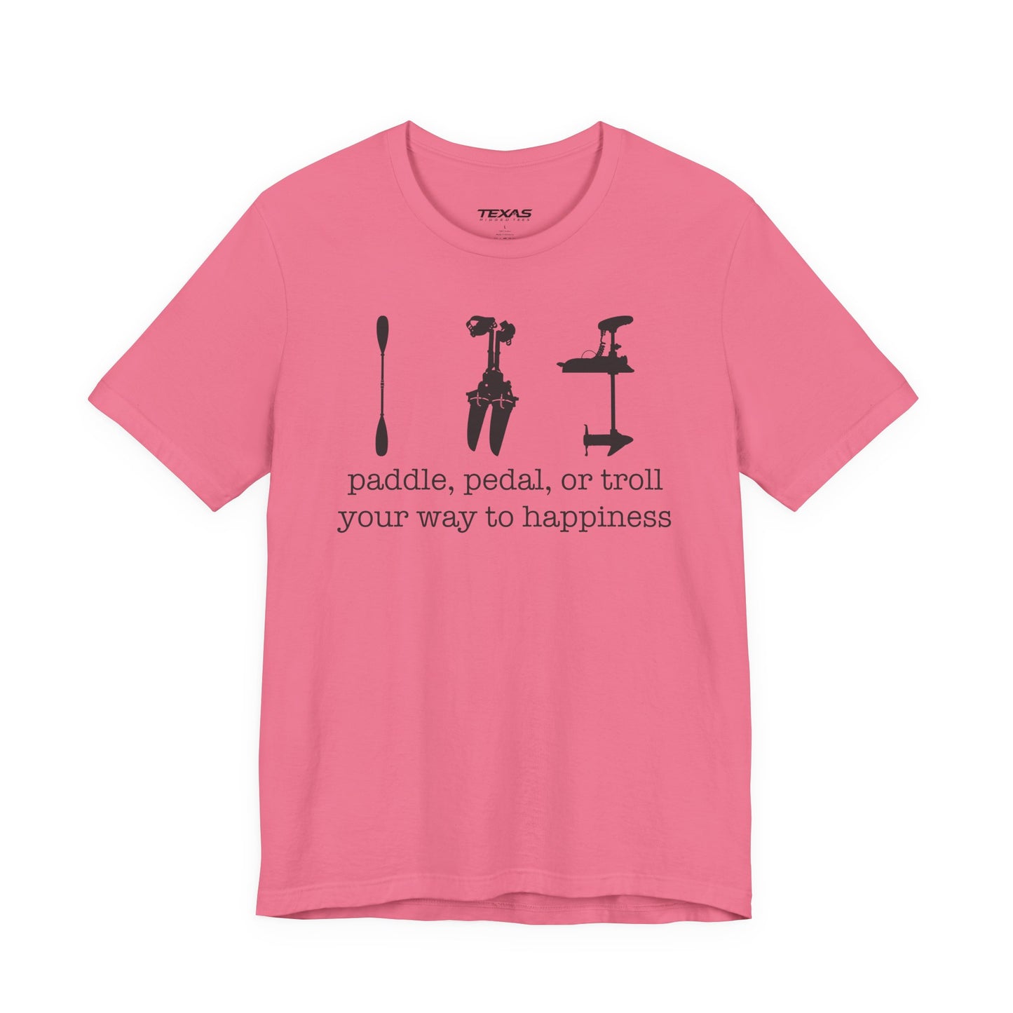 Paddle, Pedal, or Troll Your Way to Happiness — Unisex Cotton Tee