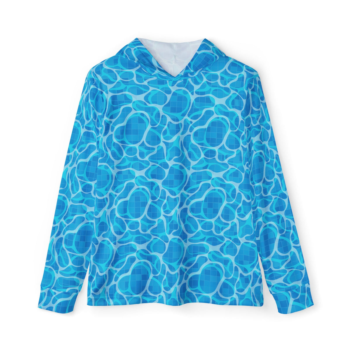 Cool Blue Water — Unisex Fishing Pullover Hoodie (SPF 50+)