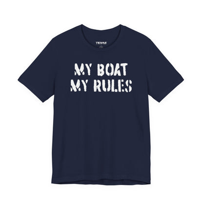 My Boat My Rules — Unisex Cotton Tee