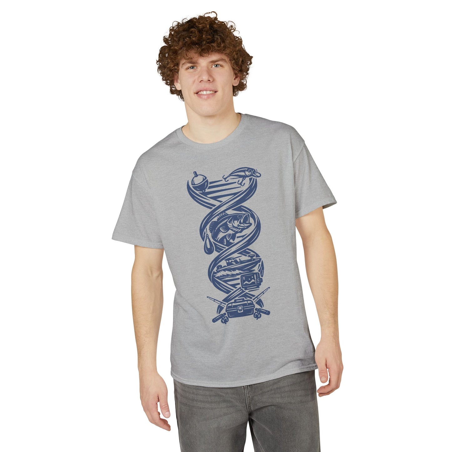 Fishing, It’s in My DNA — Unisex DryBlend® T-Shirt