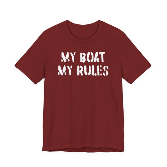 My Boat My Rules — Unisex Cotton Tee
