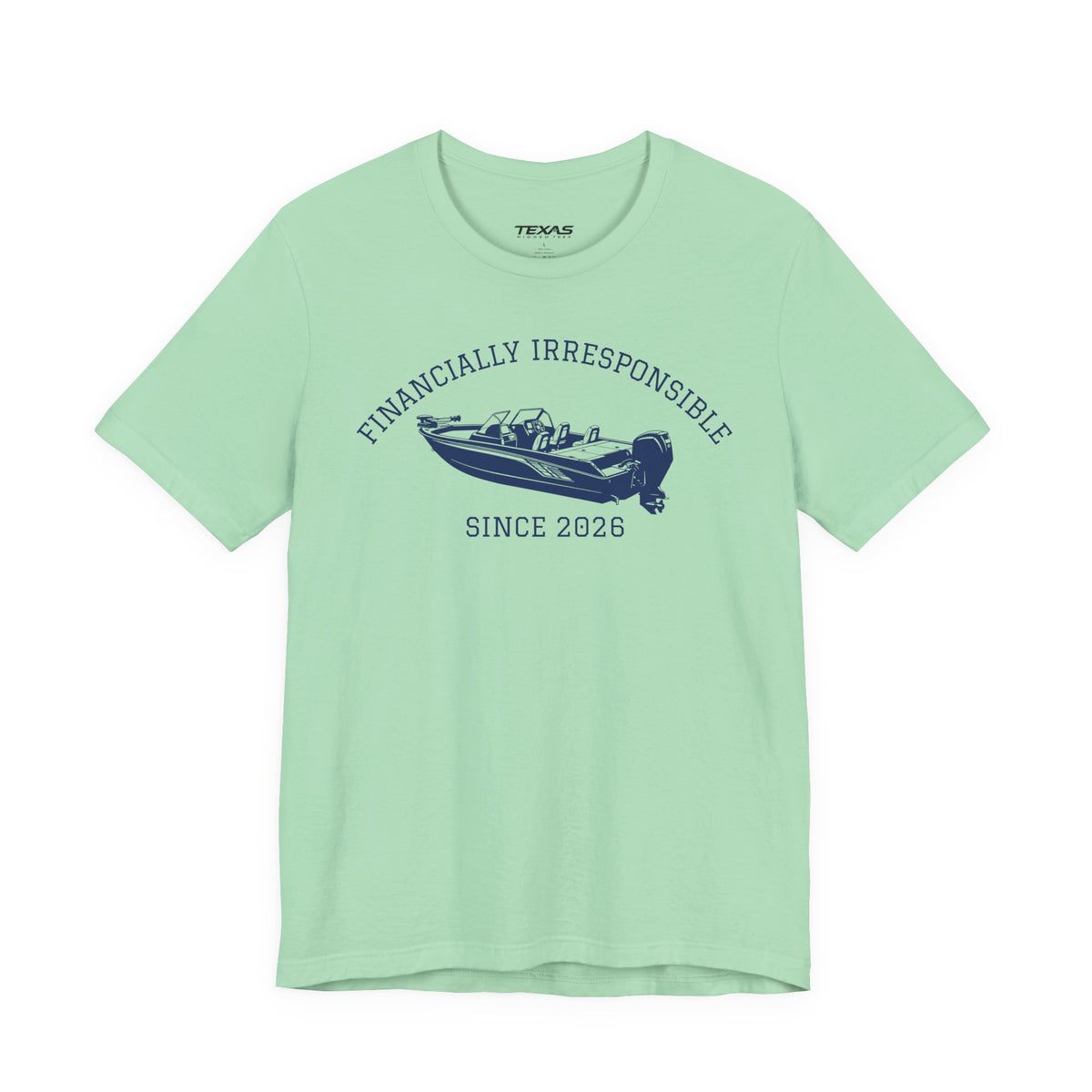 Financially Irresponsible Since XXXX (Boat Edition) — Unisex Cotton Tee