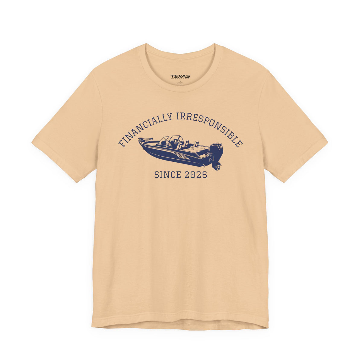 Financially Irresponsible Since XXXX (Boat Edition) — Unisex Cotton Tee