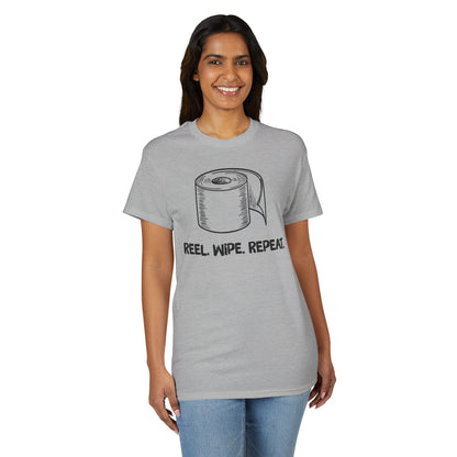Reel. Wipe. Repeat. — Unisex DryBlend® T-Shirt