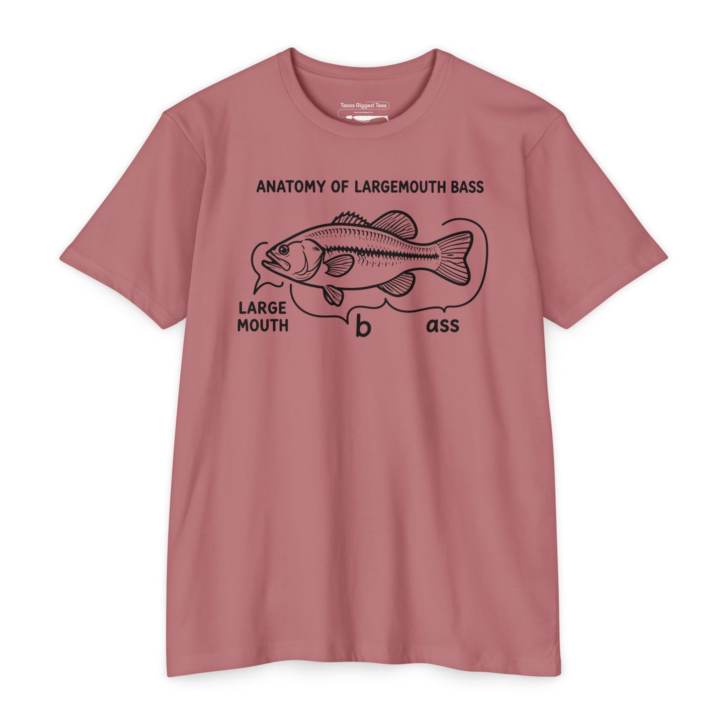 Anatomy of a Largemouth Bass — Cotton-Poly Blend T-Shirt