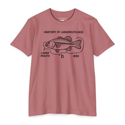 Anatomy of a Largemouth Bass — Cotton-Poly Blend T-Shirt