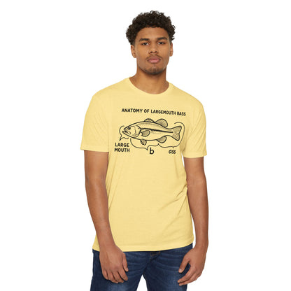 Anatomy of a Largemouth Bass — Cotton-Poly Blend T-Shirt