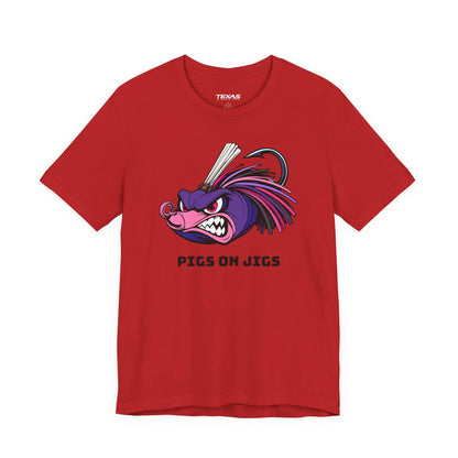 Pigs on Jigs — Unisex Cotton Tee