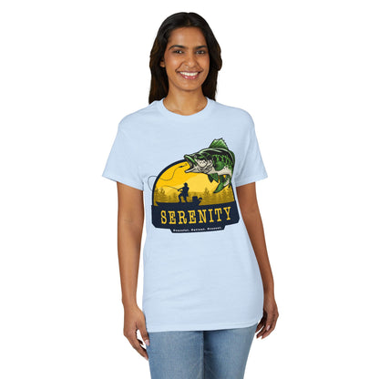 Serenity: Peaceful. Patient. Present. — Unisex DryBlend® T-Shirt