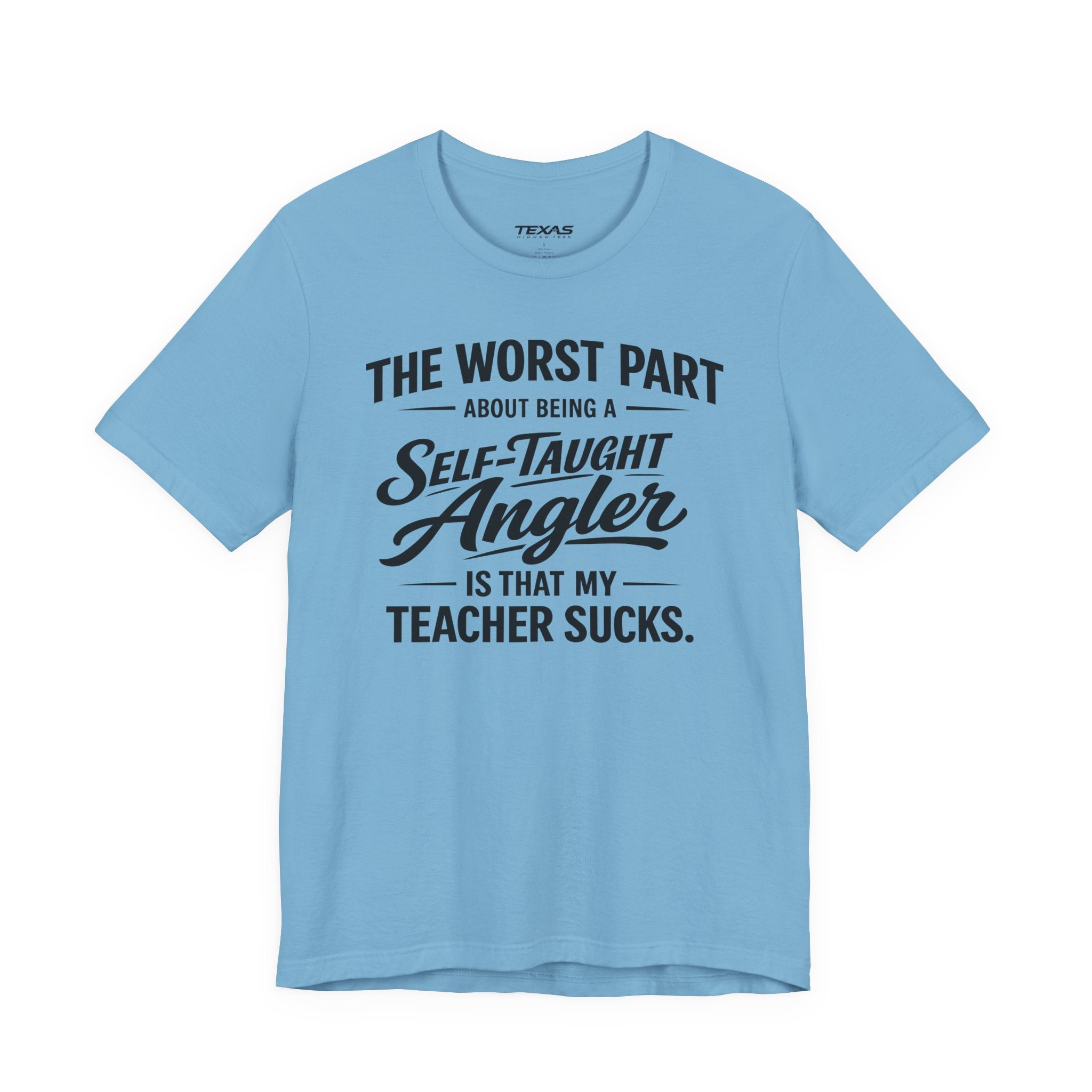 Self-Taught Angler — Unisex Cotton Tee