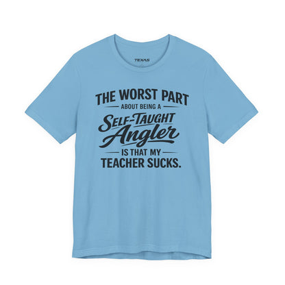 Self-Taught Angler — Unisex Cotton Tee