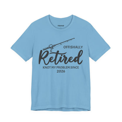 Offishally Retired — Unisex Cotton Tee (Customizable)