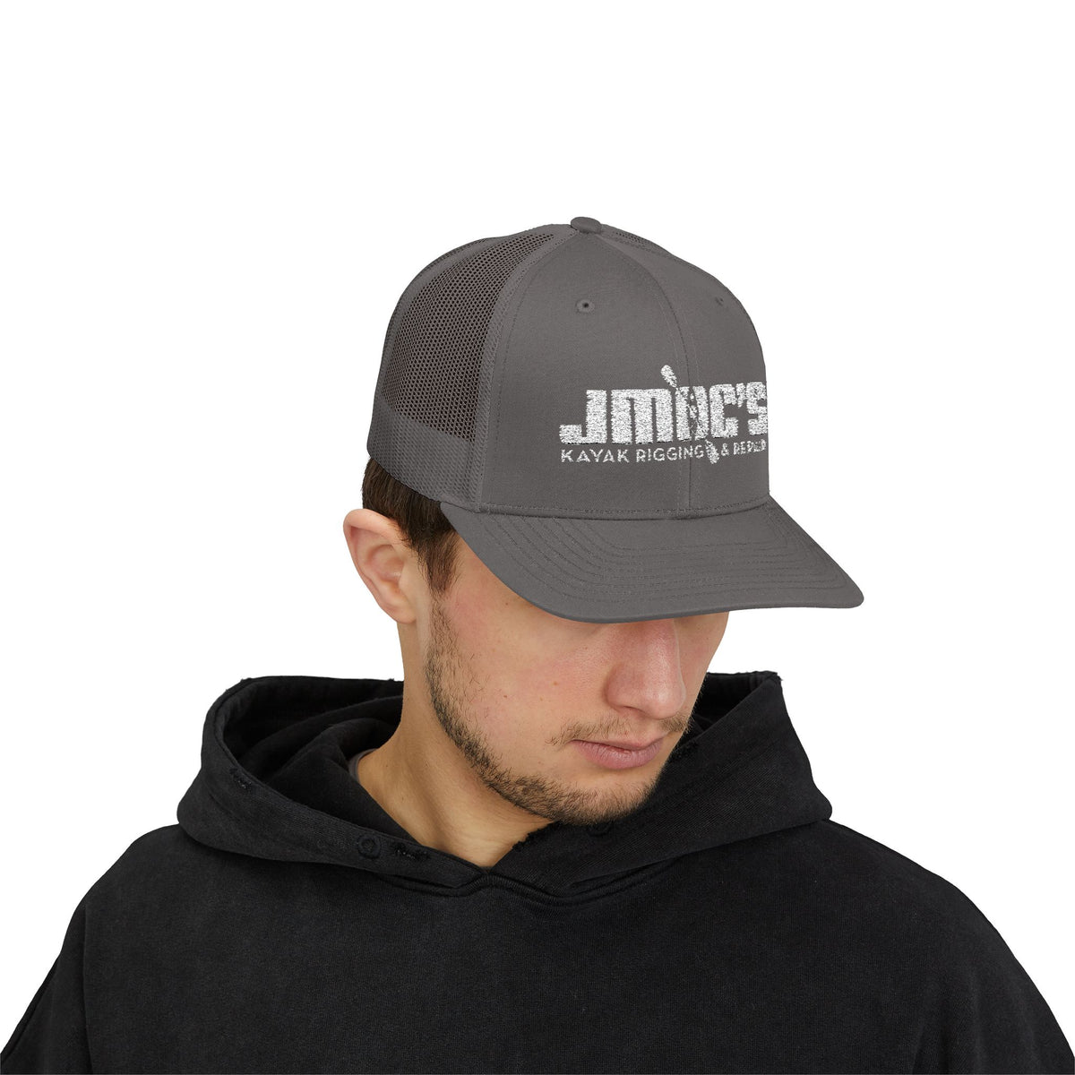 JMOC's Kayak Rigging & Repair (Light Logo) — Embroidered Baseball Cap