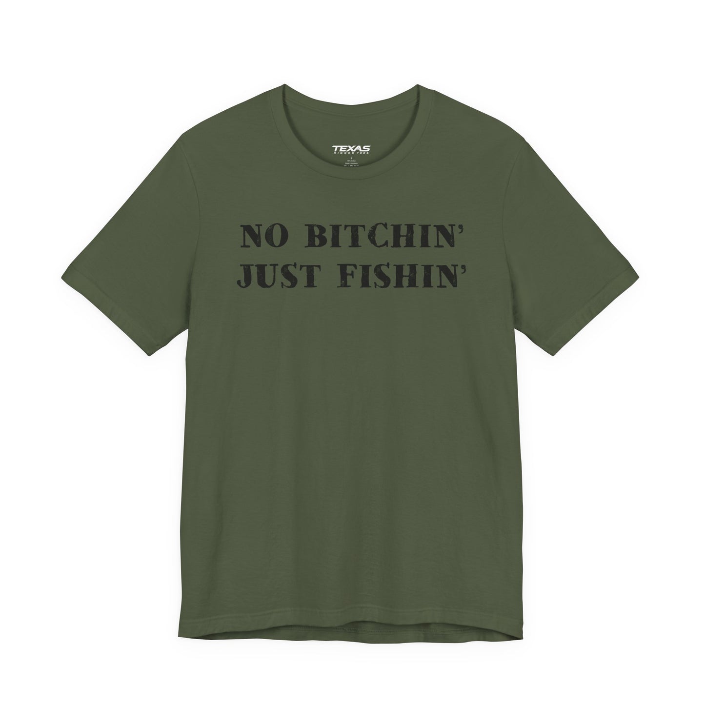 No Bitchin’, Just Fishin’ — Unisex Cotton Tee