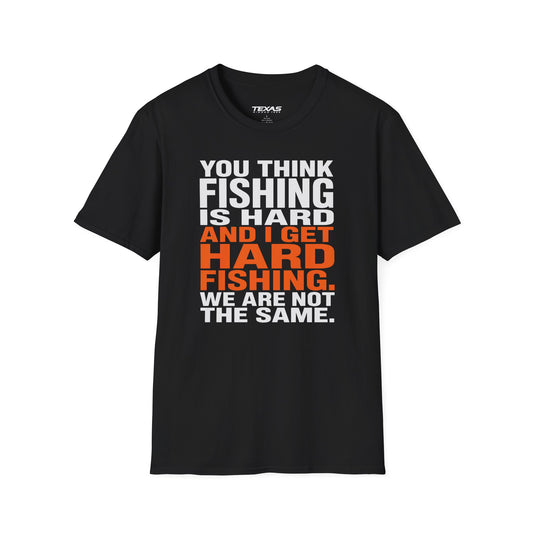 Hard Fishing — Unisex Cotton Tee