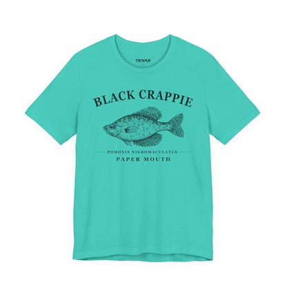Black Crappie — Unisex Cotton Tee