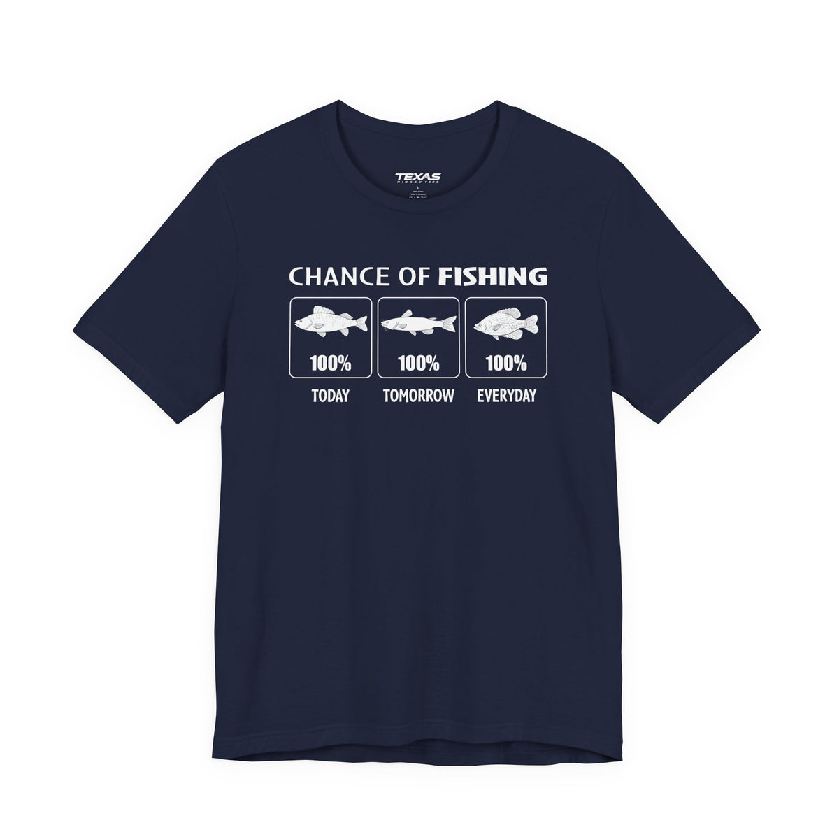 Chance of Fishing — Unisex Cotton Tee