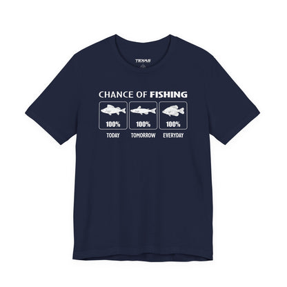 Chance of Fishing — Unisex Cotton Tee