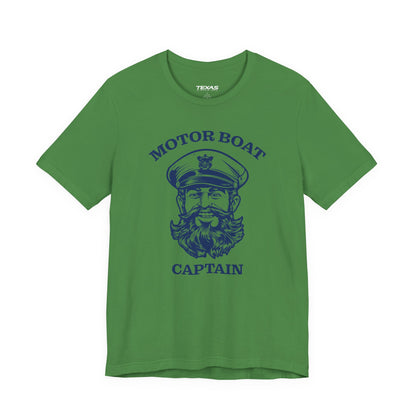Motor Boat Captain — Unisex Cotton Tee