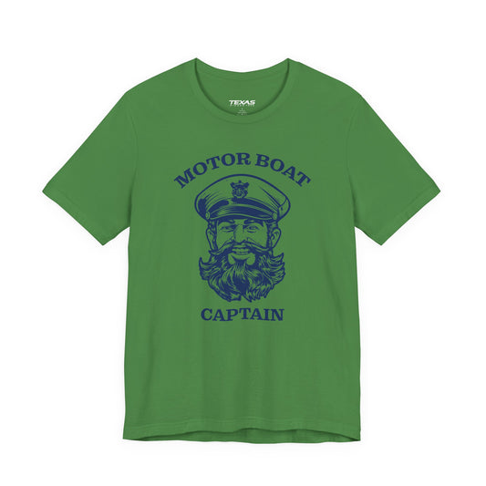 Motor Boat Captain — Unisex Cotton Tee