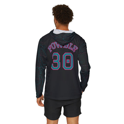 Fowble #30 - JMOC's Baseball Jersey Contour Lines Sleeves Black & Green