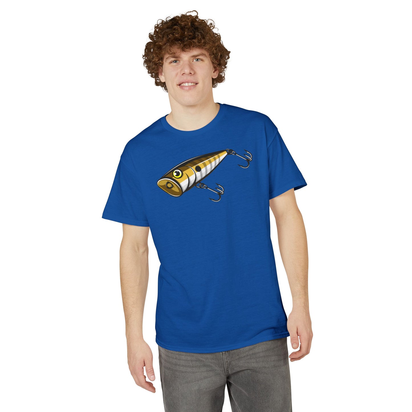 Topwater Popper Lure — Unisex DryBlend® T-Shirt