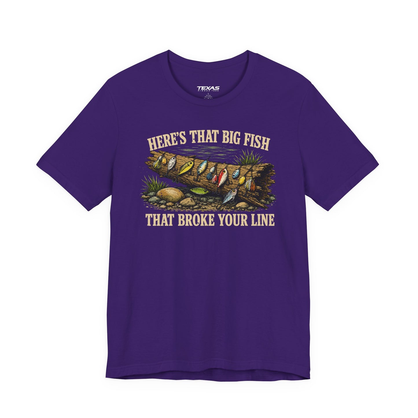 Here’s That Big Fish That Broke Your Line — Unisex Cotton Tee