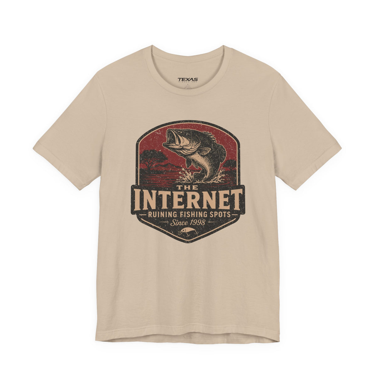 The Internet: Ruining Fishing Spots Since 1998 — Unisex Cotton Tee