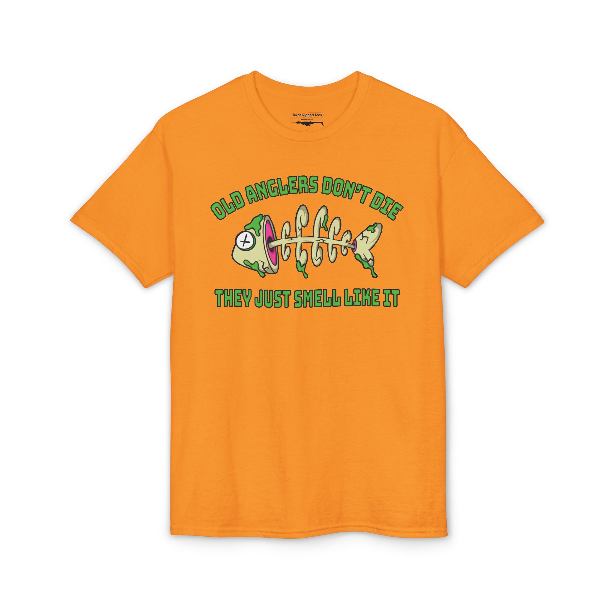 Old Anglers Don’t Die, They Just Smell Like It — Unisex DryBlend® T-Shirt